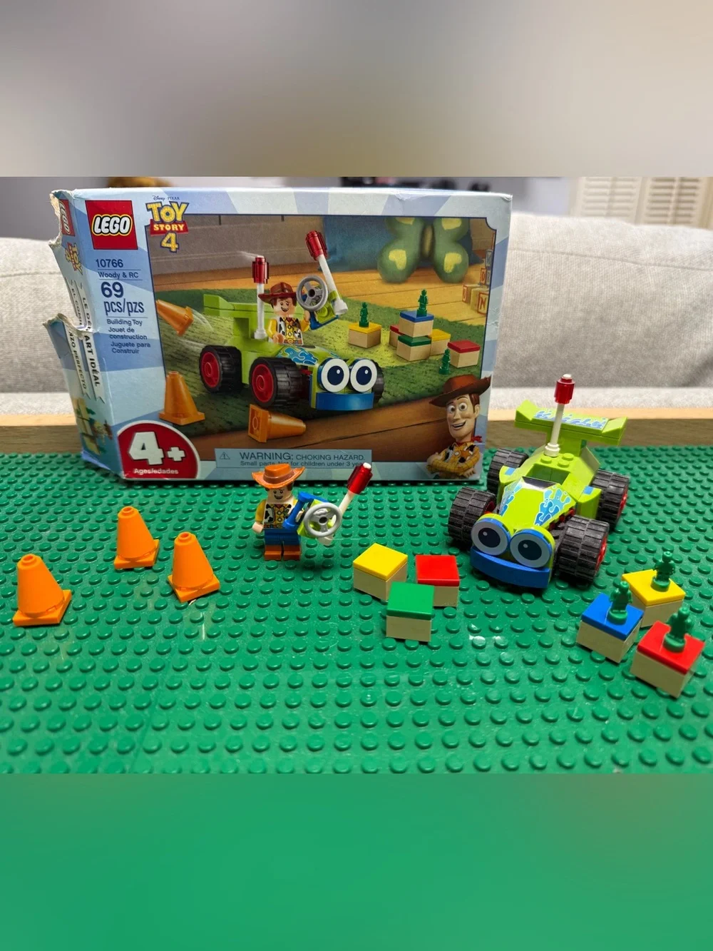 Complete LEGO Toy Story 4 Woody & RC #10766 set
